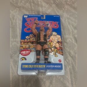 Stone Cold Steve Austin WWE LJN Superstars Series 2 Blue Card Action Figure New